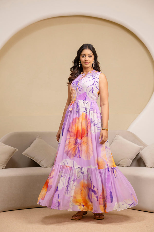 SIMRAN PURPLE GOWN