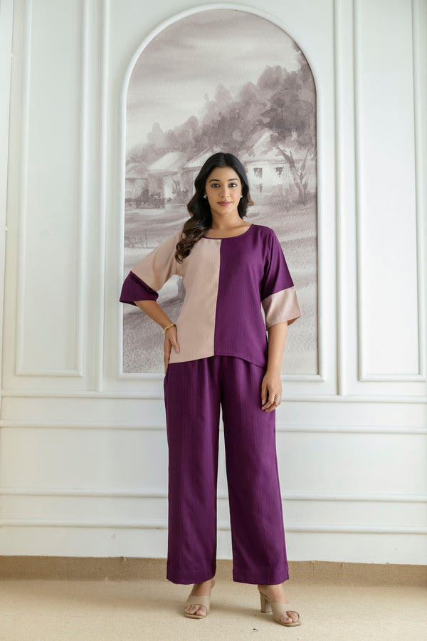 SIMRAN VIOLET CO-ORD SET