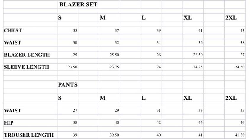 Size Guide