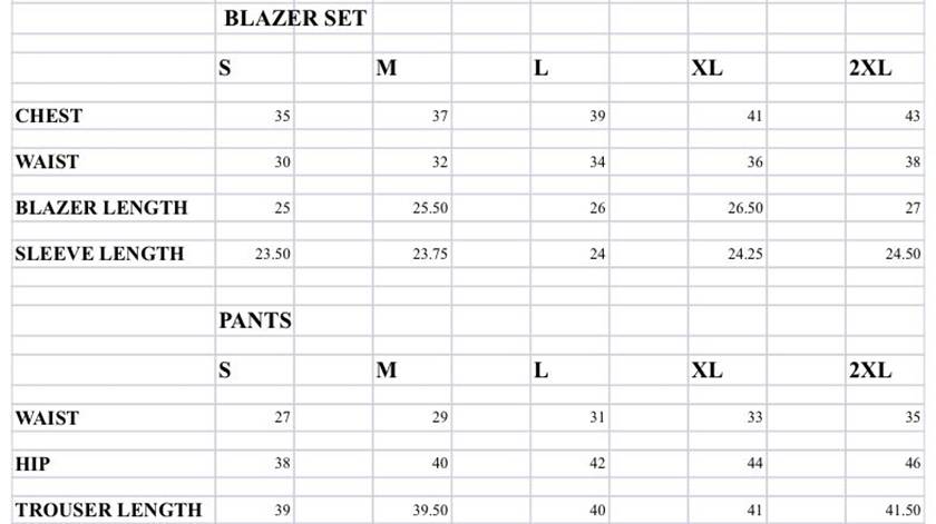 Size Guide