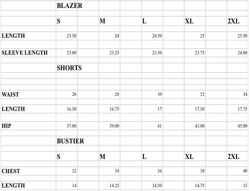 Size Guide